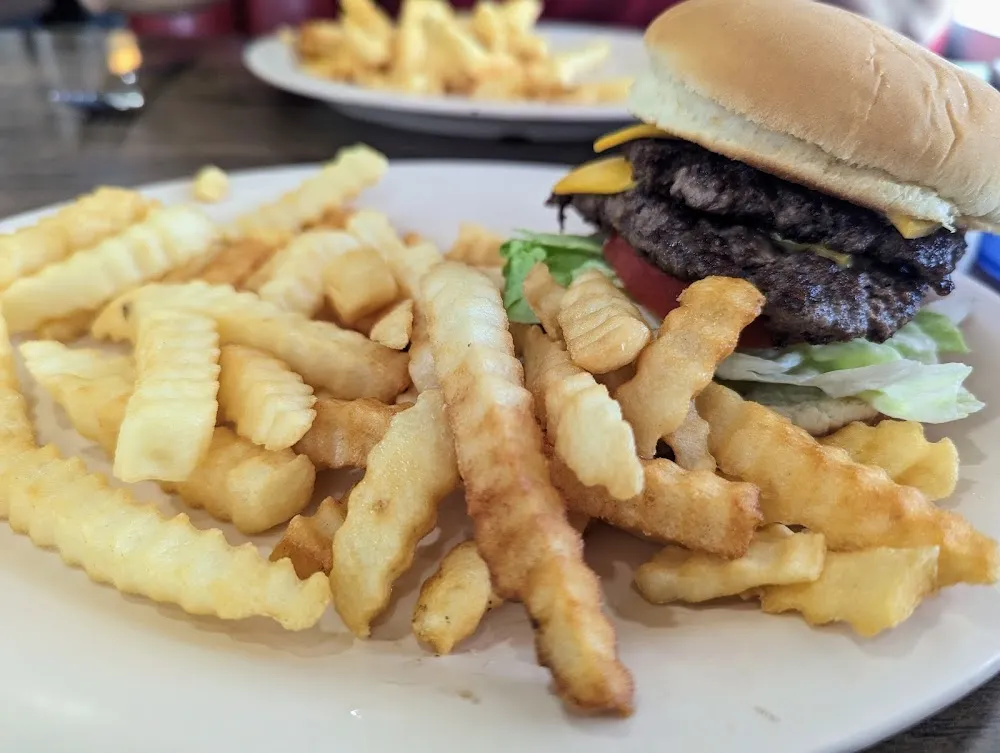 Double Cheese Burger with Fries