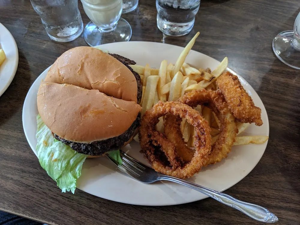Hamburger and Fries