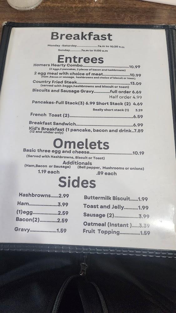 Homer's Drive In Menu image 4